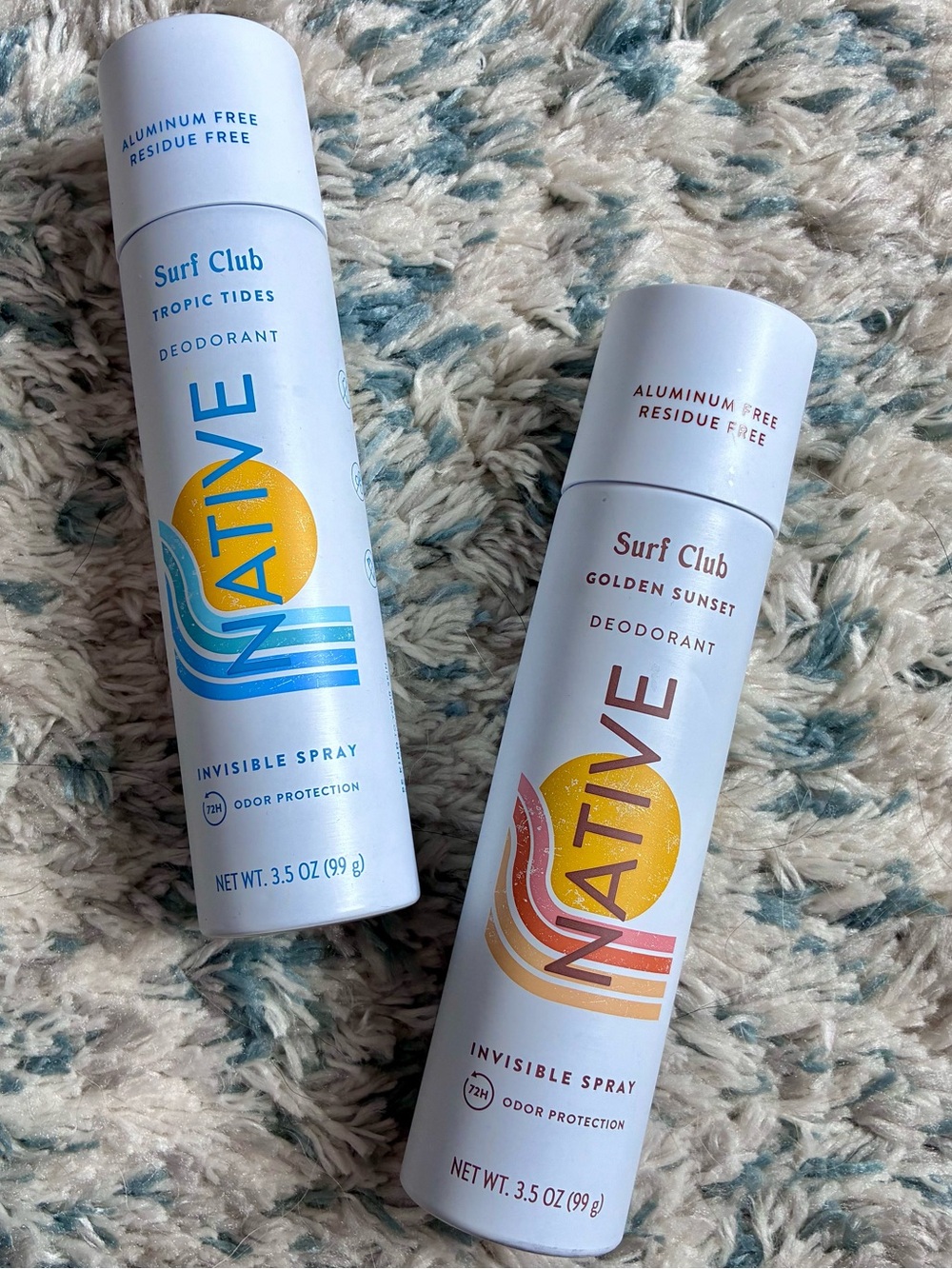 NEW lot 2 Native deodorant spray Full size Bundle 2 nontoxic natural body scents